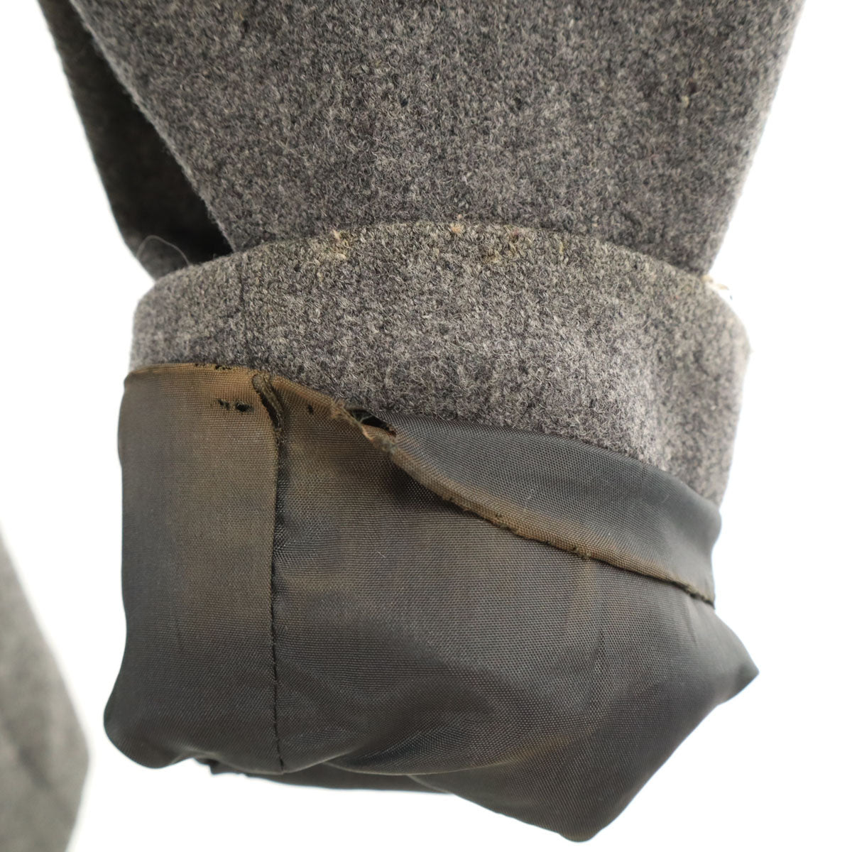 FENDI フェンディ 90s イタリア製 オールド ウールジャケット 42 グレー レディース