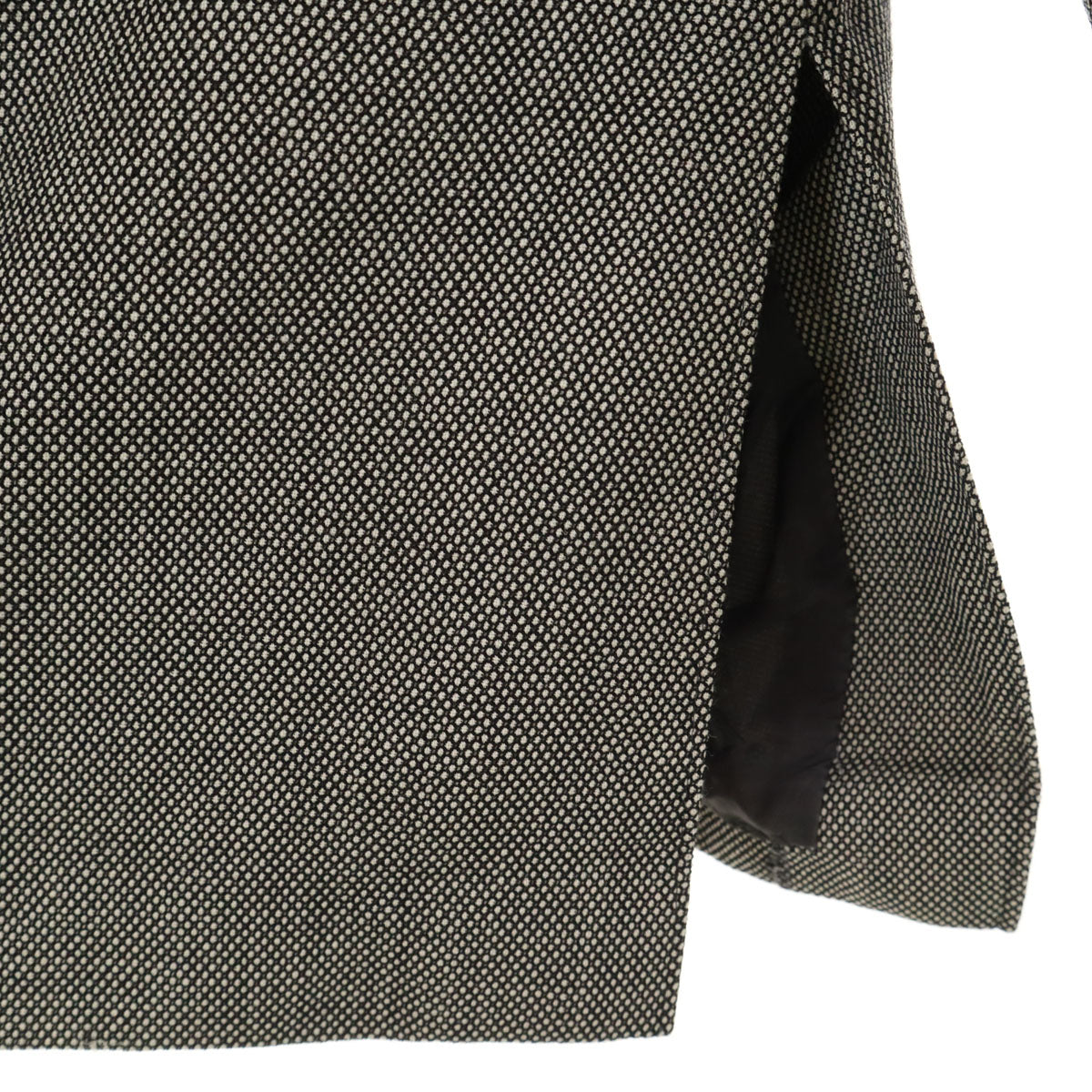 GLAMOUR by GIVENCHY グラマーバイジバンシー 90s 日本製 オールド バーズアイ柄 テーラードジャケット 44 グレージュ レディース