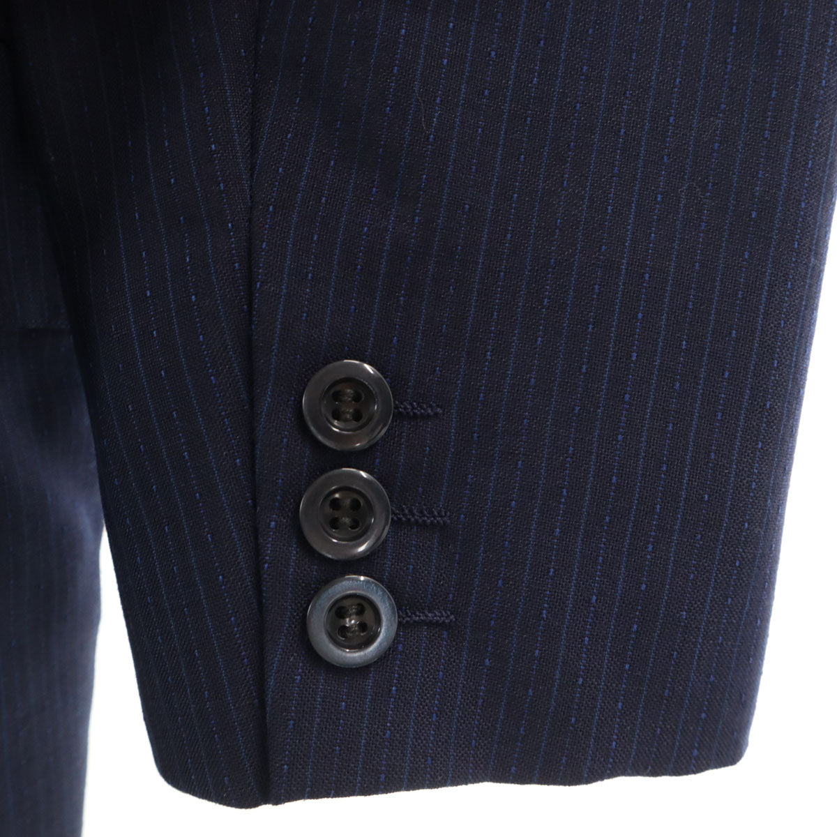 LANVIN ランバン 90s オールド ストライプ柄 テーラードジャケット ネイビー メンズ