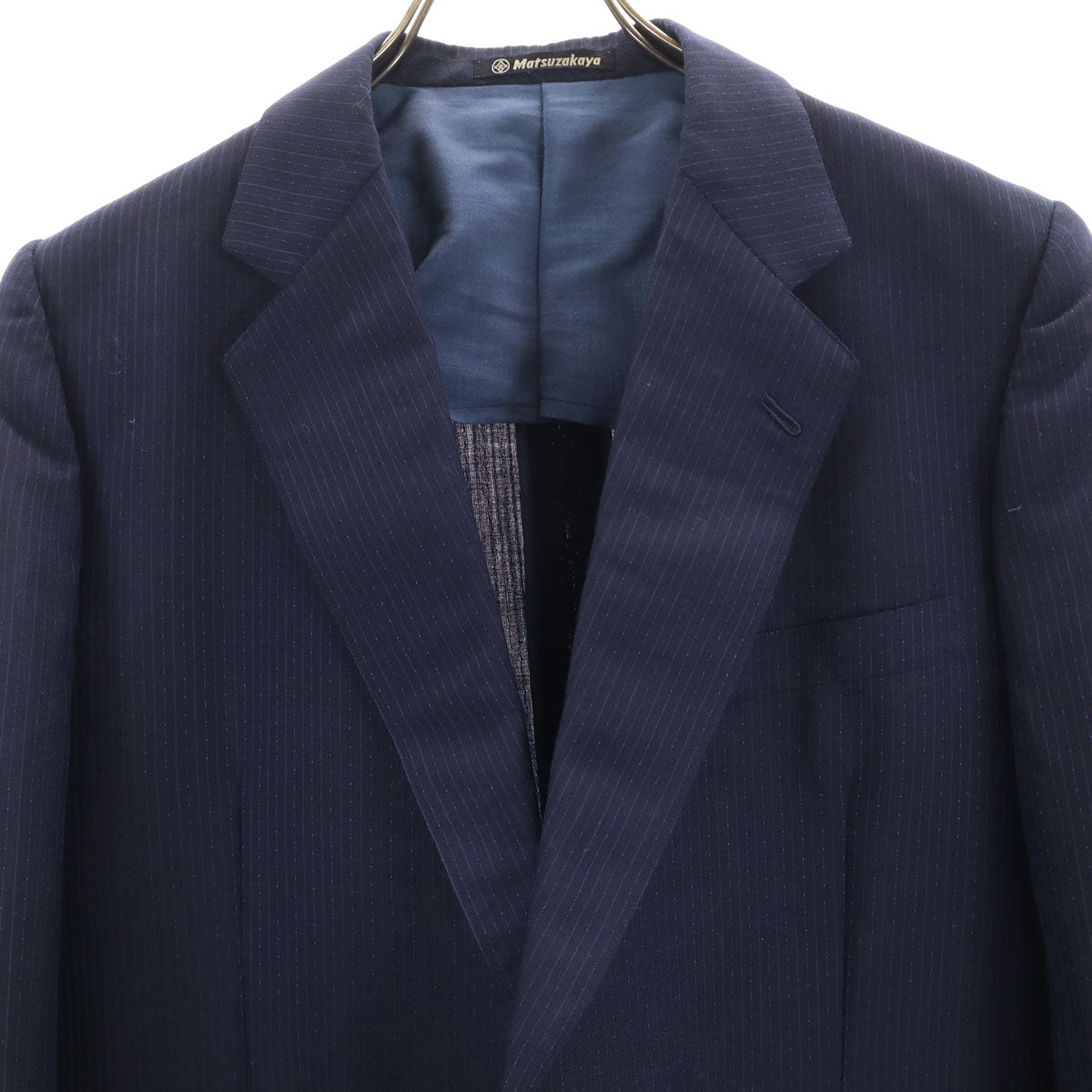 LANVIN ランバン 90s オールド ストライプ柄 テーラードジャケット ネイビー メンズ