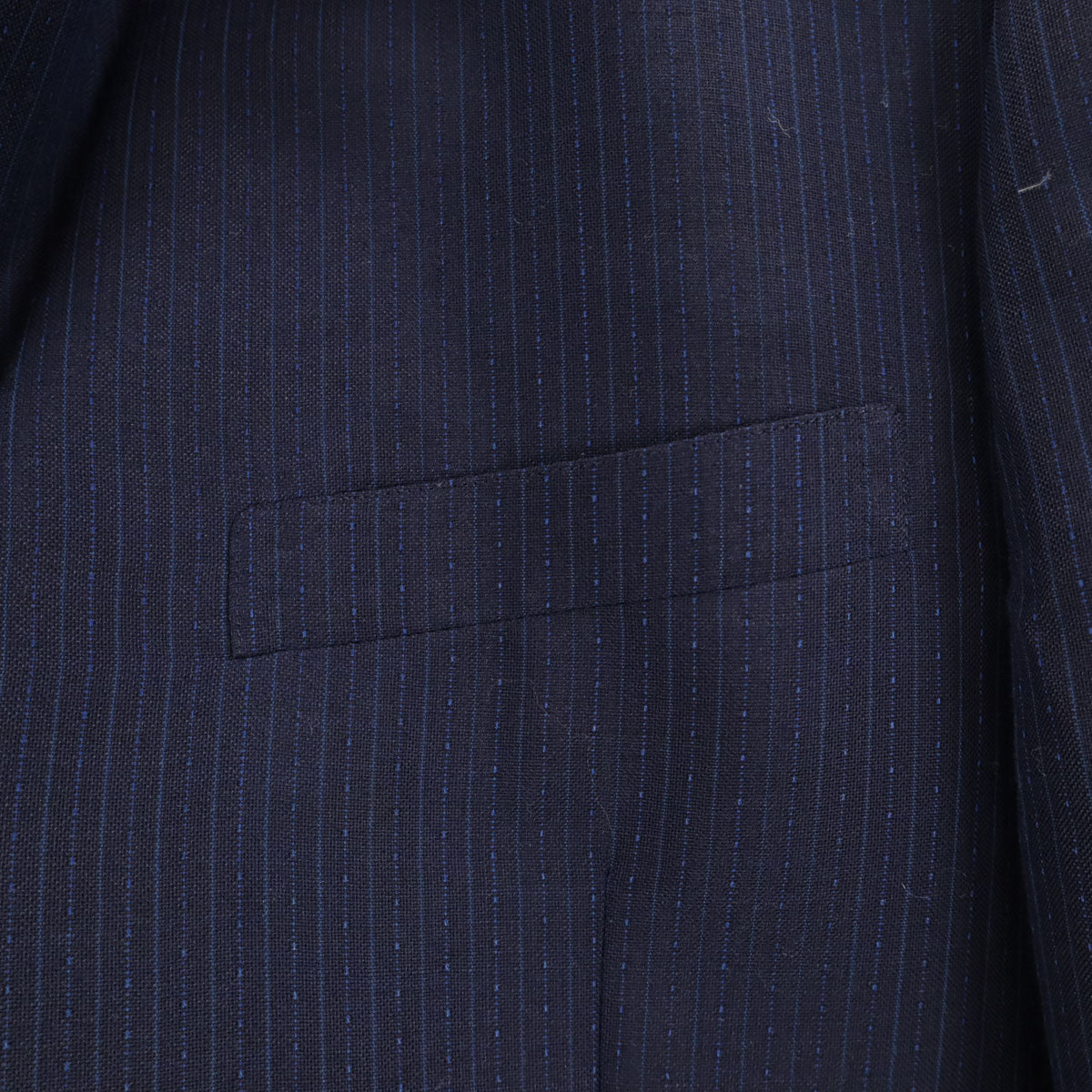 LANVIN ランバン 90s オールド ストライプ柄 テーラードジャケット ネイビー メンズ