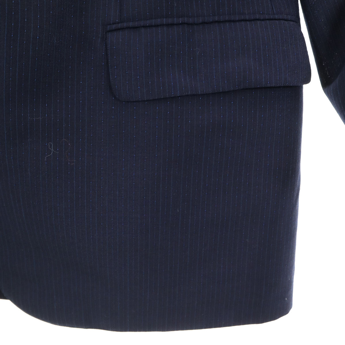 LANVIN ランバン 90s オールド ストライプ柄 テーラードジャケット ネイビー メンズ