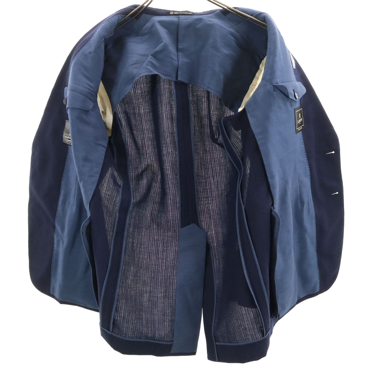 LANVIN ランバン 90s オールド ストライプ柄 テーラードジャケット ネイビー メンズ