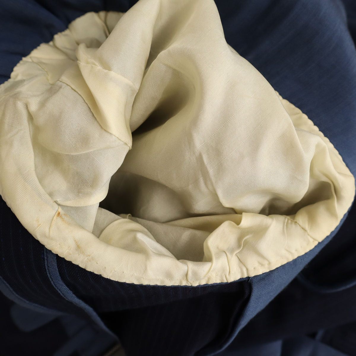 LANVIN ランバン 90s オールド ストライプ柄 テーラードジャケット ネイビー メンズ