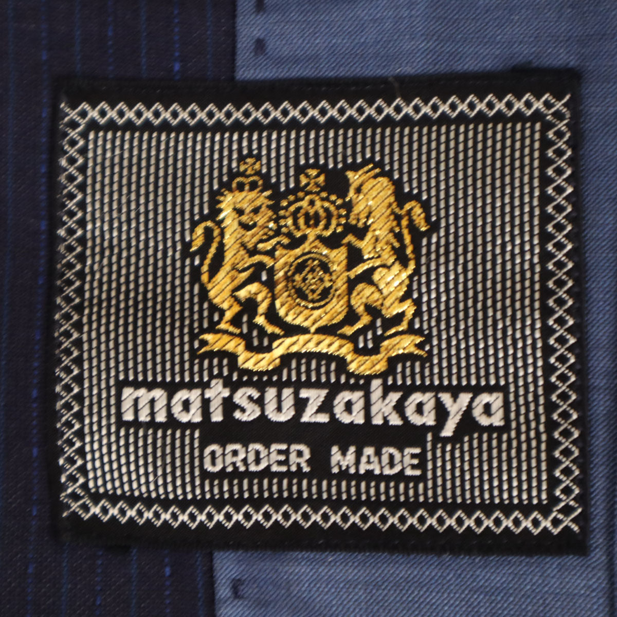 LANVIN ランバン 90s オールド ストライプ柄 テーラードジャケット ネイビー メンズ