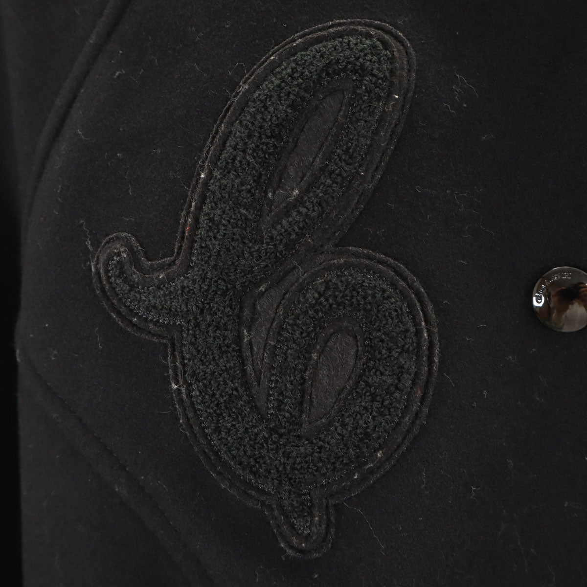 COACH コーチ スタジャン XS ブラック F34122 バーシティジャケット 中綿 レディース