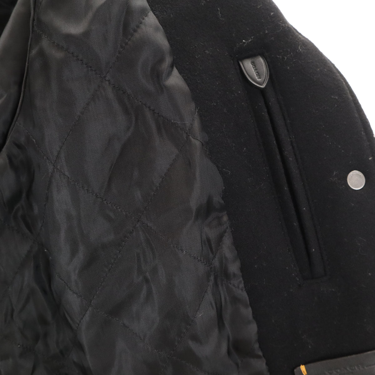 COACH コーチ スタジャン XS ブラック F34122 バーシティジャケット 中綿 レディース