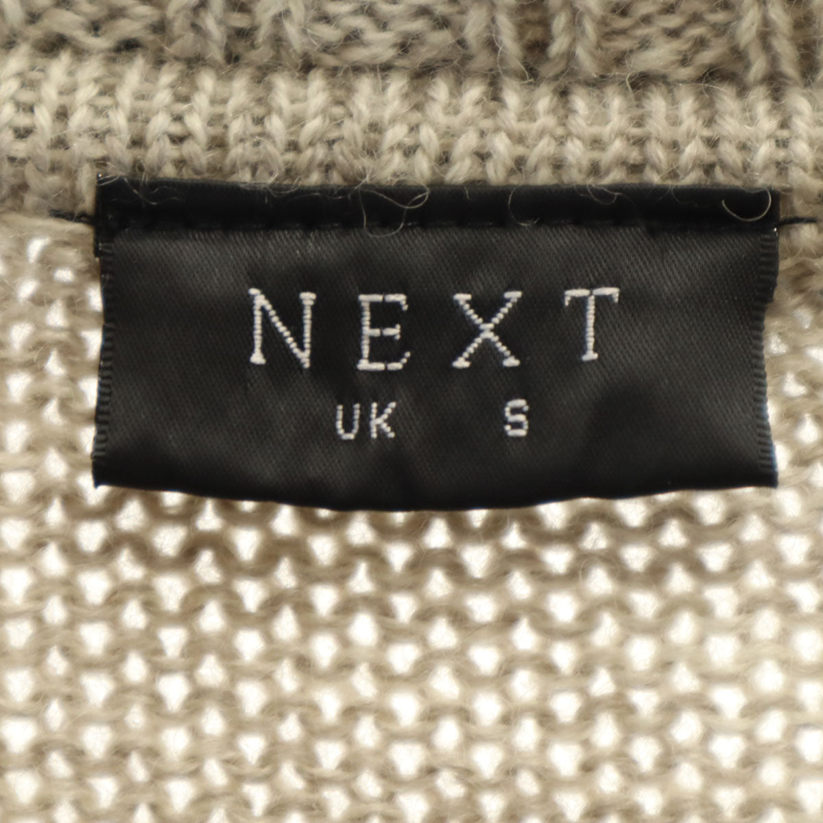 NEXT ネクスト 長袖 セーター S グレージュ ニット メンズ