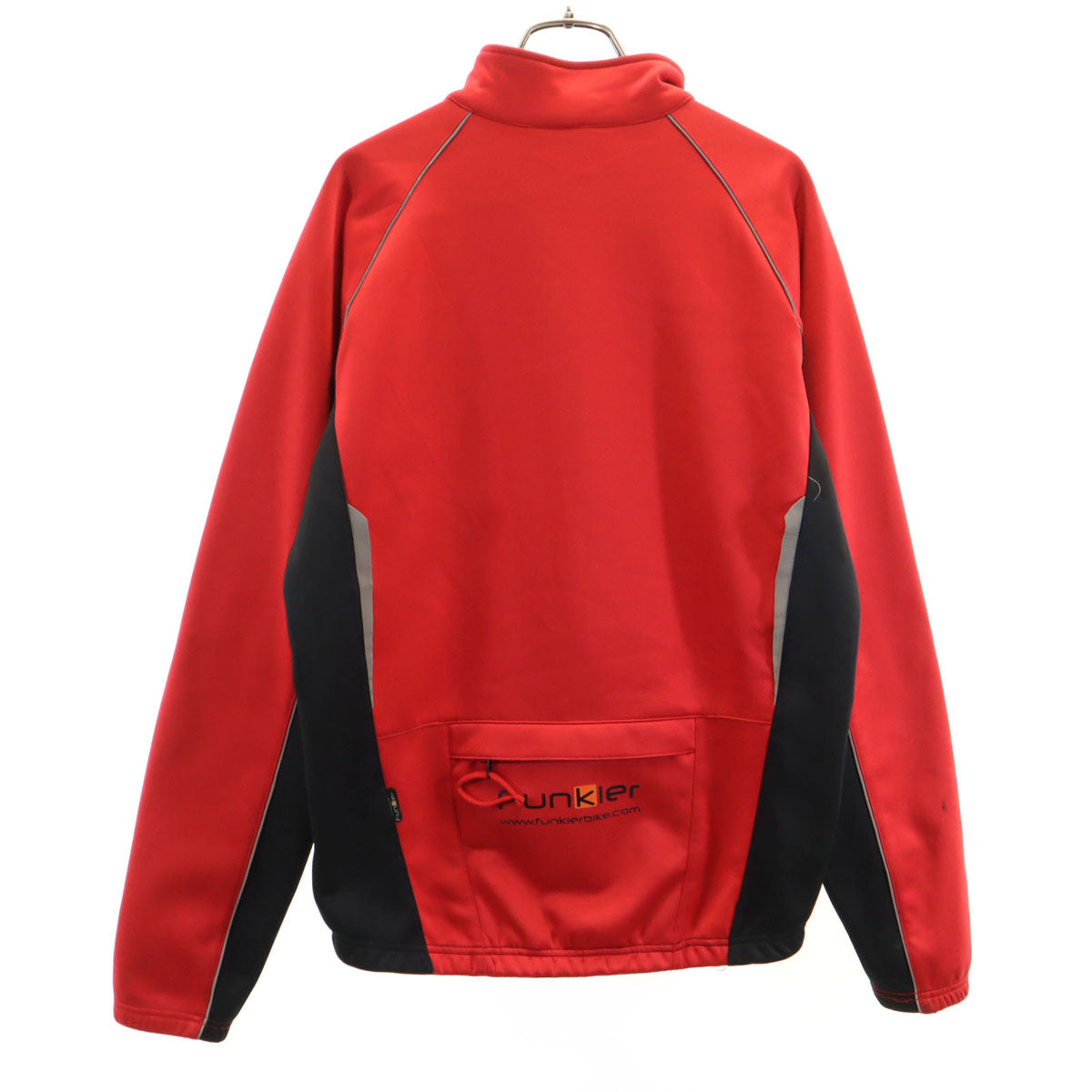 Funkier ファンキアー サイクリング ジップジャケット M レッド メンズ