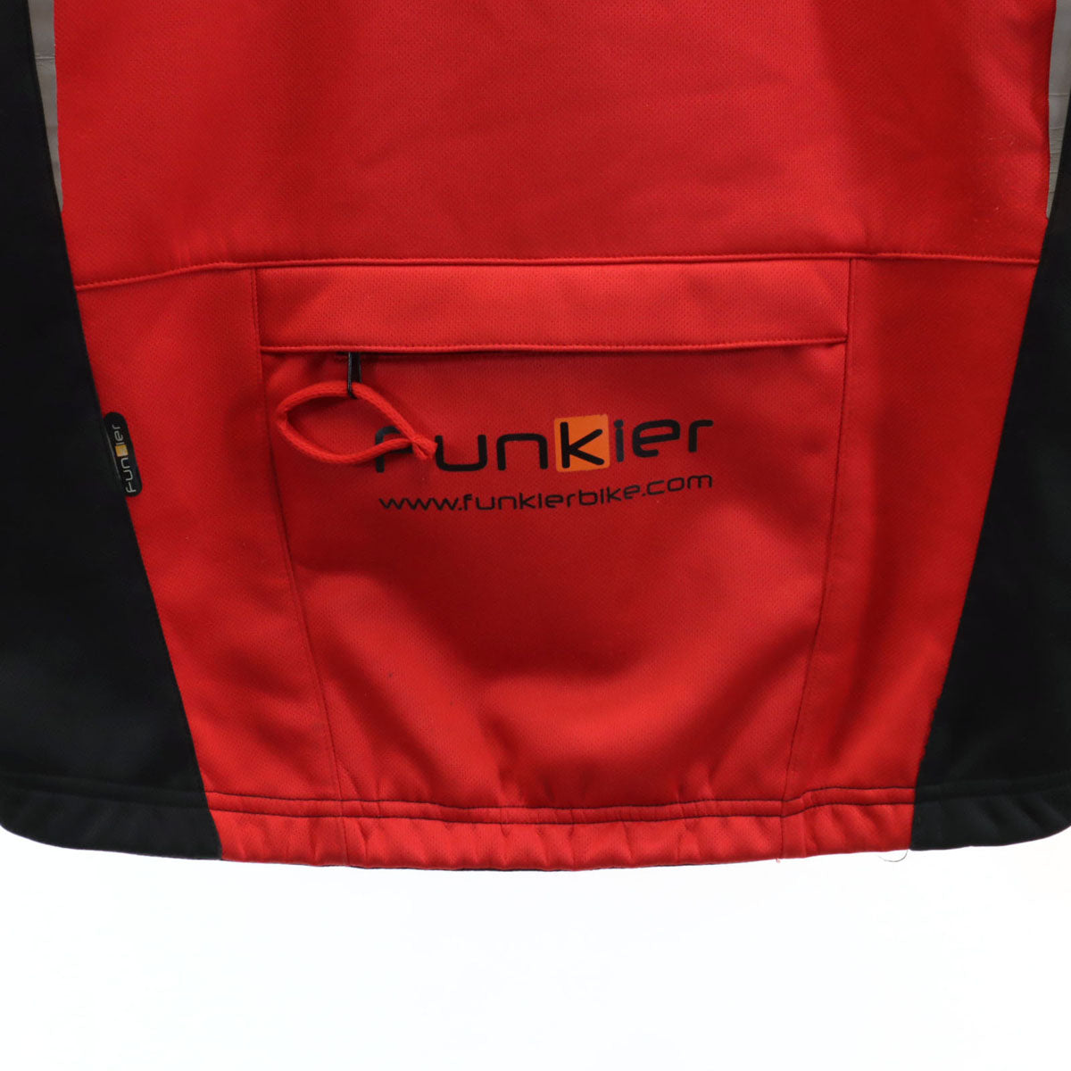 Funkier ファンキアー サイクリング ジップジャケット M レッド メンズ