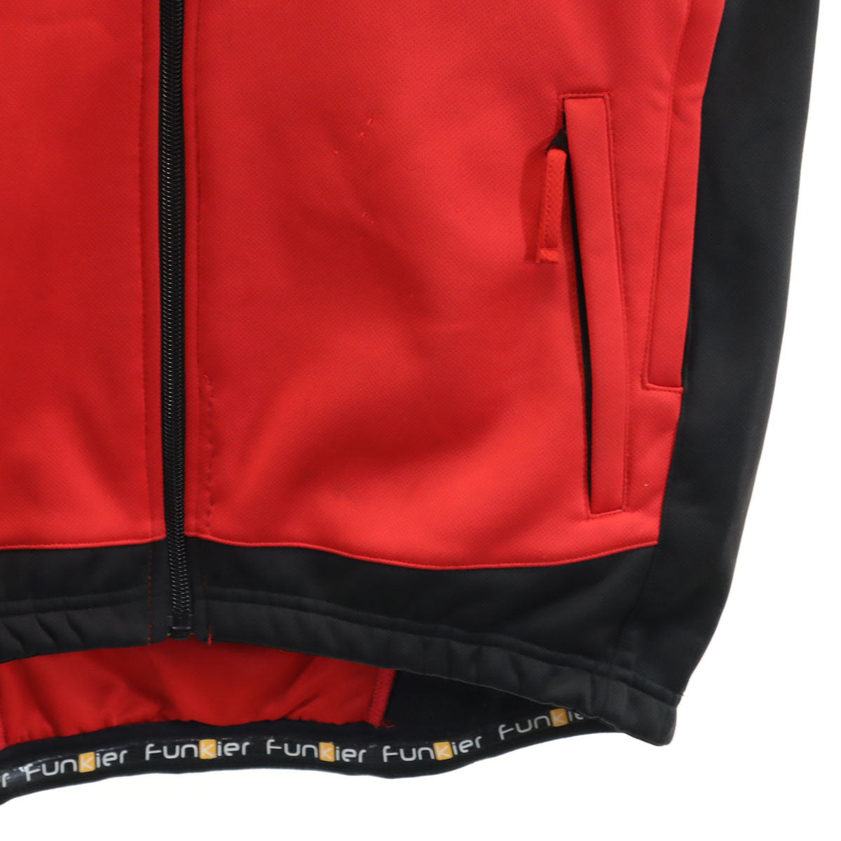 Funkier ファンキアー サイクリング ジップジャケット M レッド メンズ