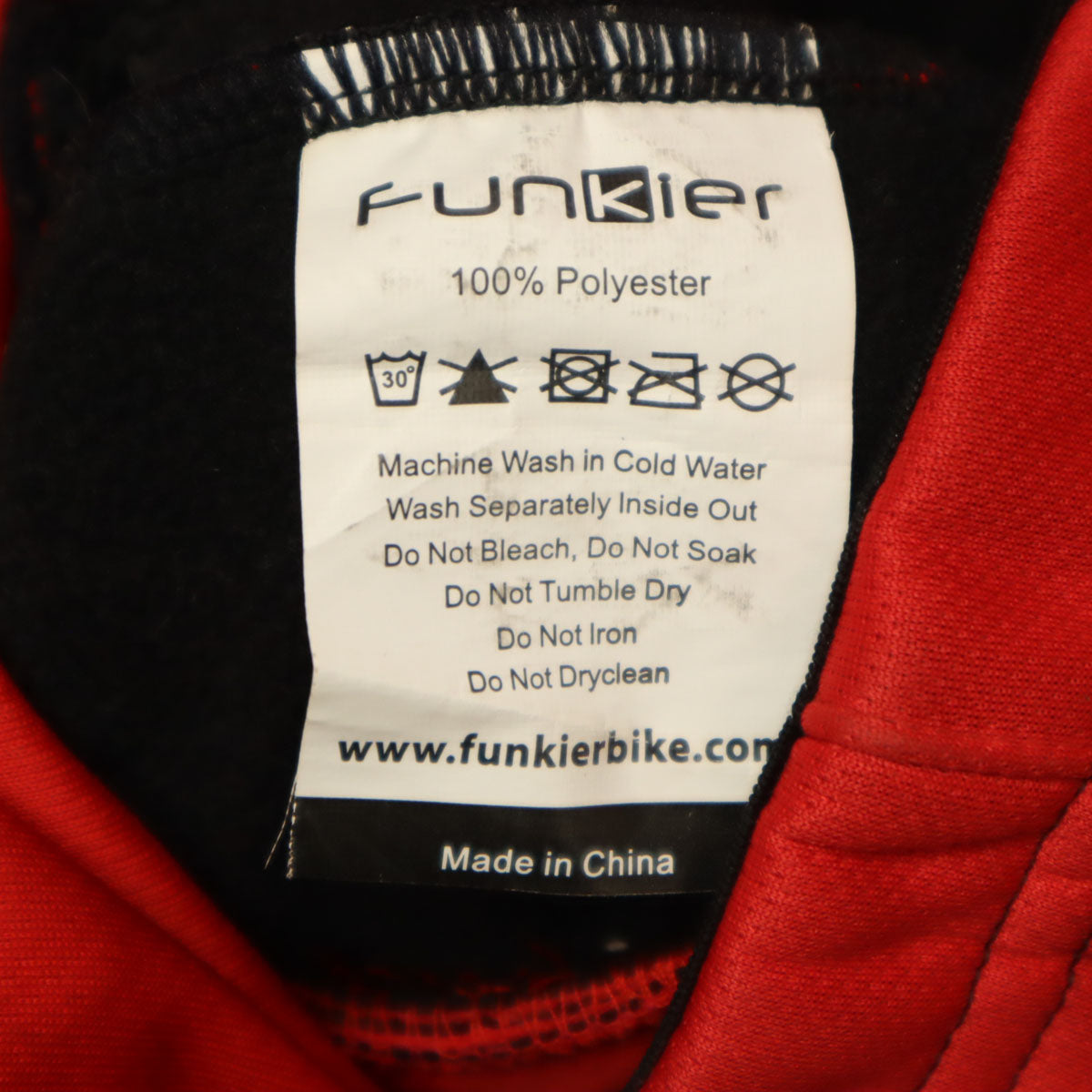 Funkier ファンキアー サイクリング ジップジャケット M レッド メンズ