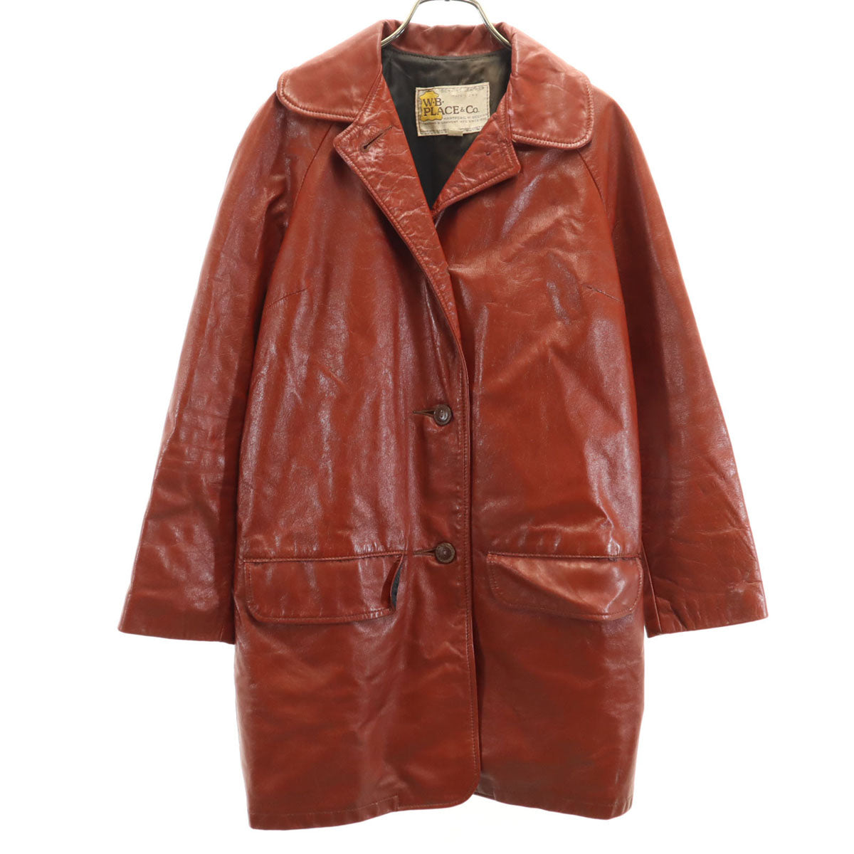 W.B PLACE&CO ダブリュービープレイスアンドコー 70s 80s USA製 ヴィンテージ ジャケット 32 ブラウン系 レディース