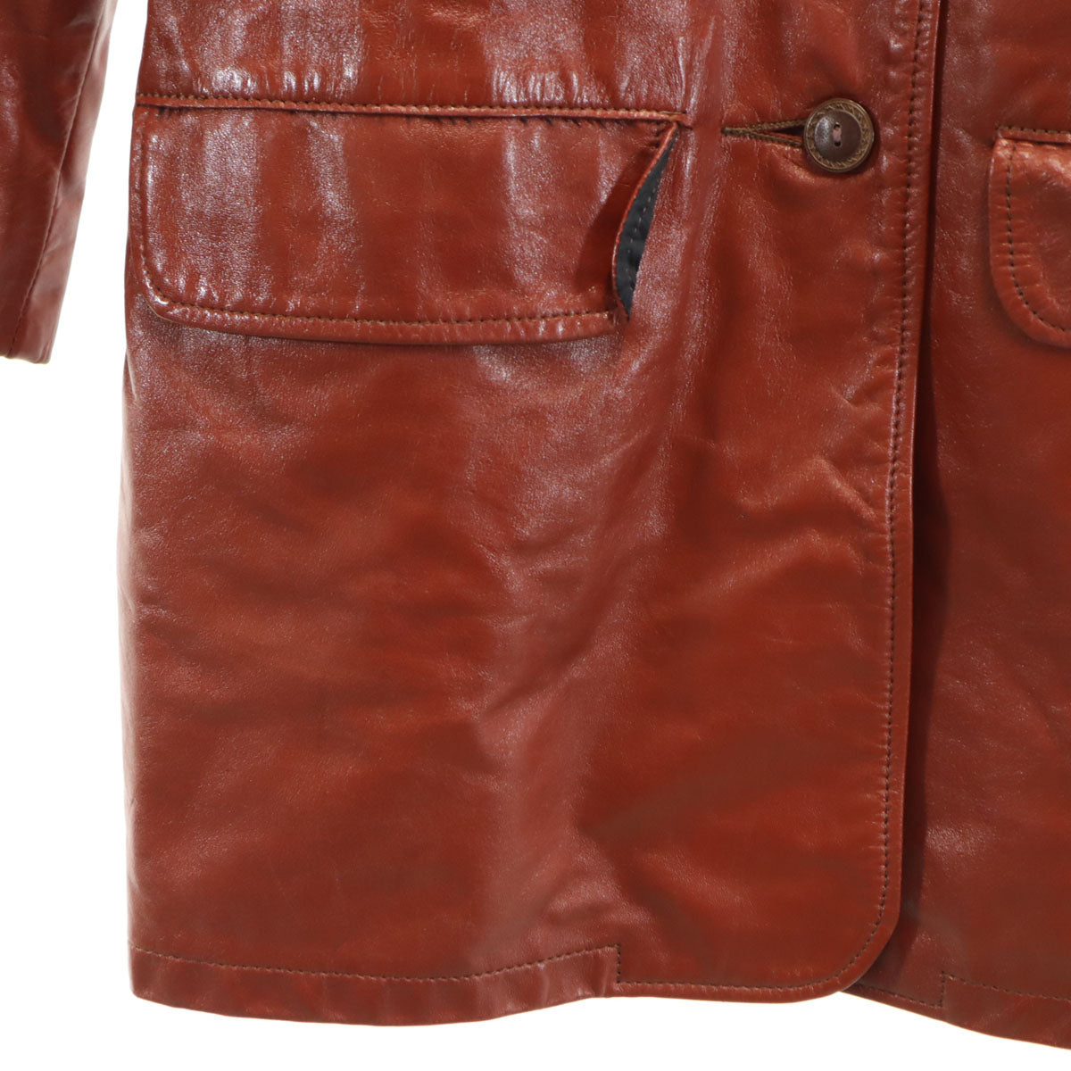 W.B PLACE&CO ダブリュービープレイスアンドコー 70s 80s USA製 ヴィンテージ ジャケット 32 ブラウン系 レディース