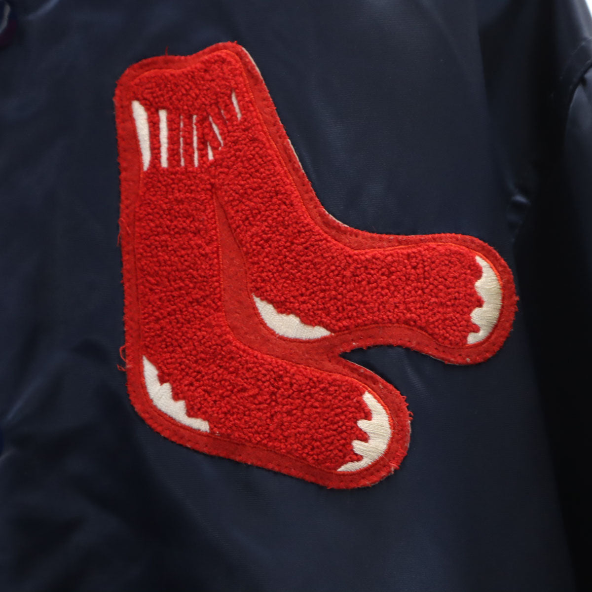 STARTER スターター 80s 90s USA製 オールド スタジャン L ネイビー MLB メンズ