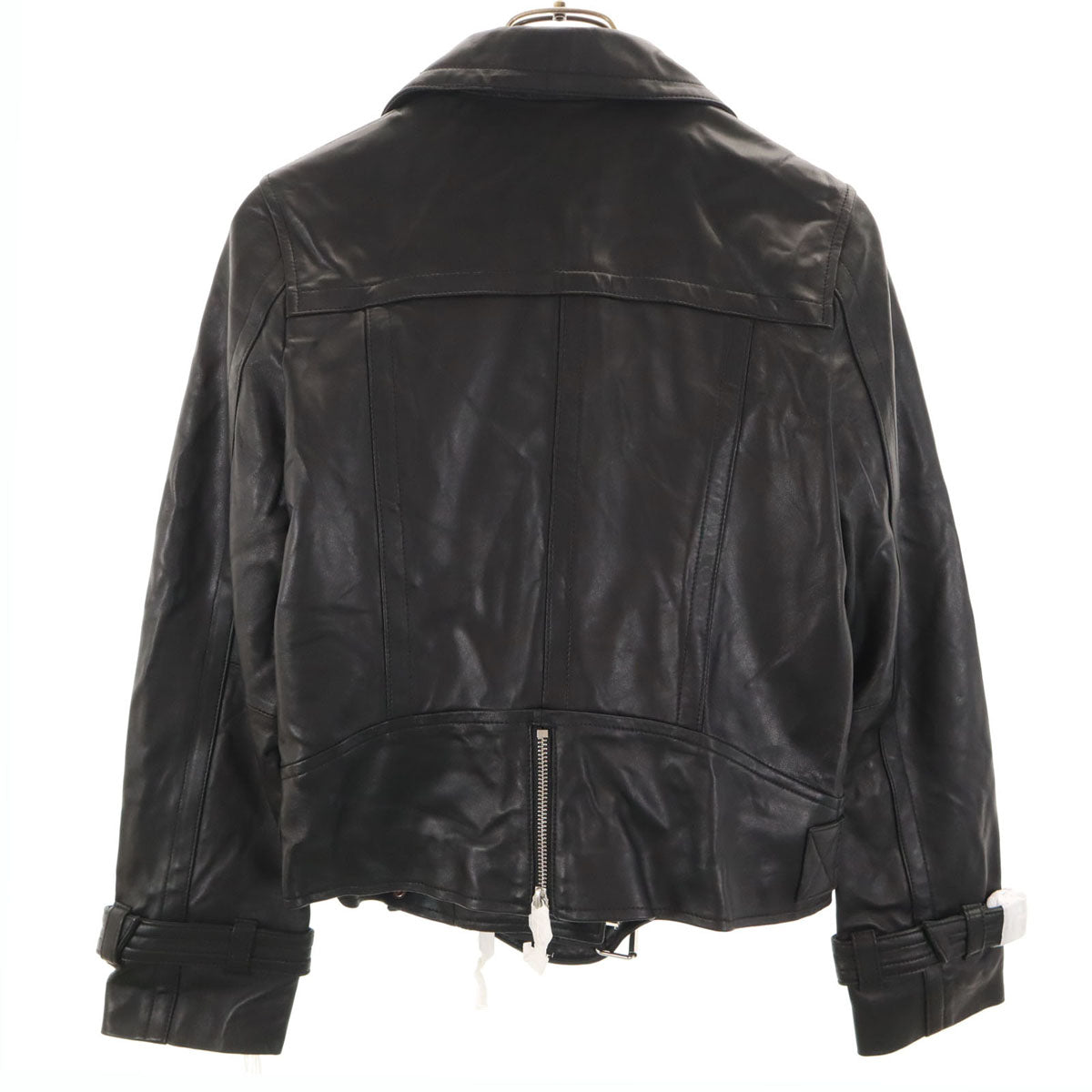 未使用 Diagram ダイアグラム レザー ライダースジャケット 36 ブラック系 レディース