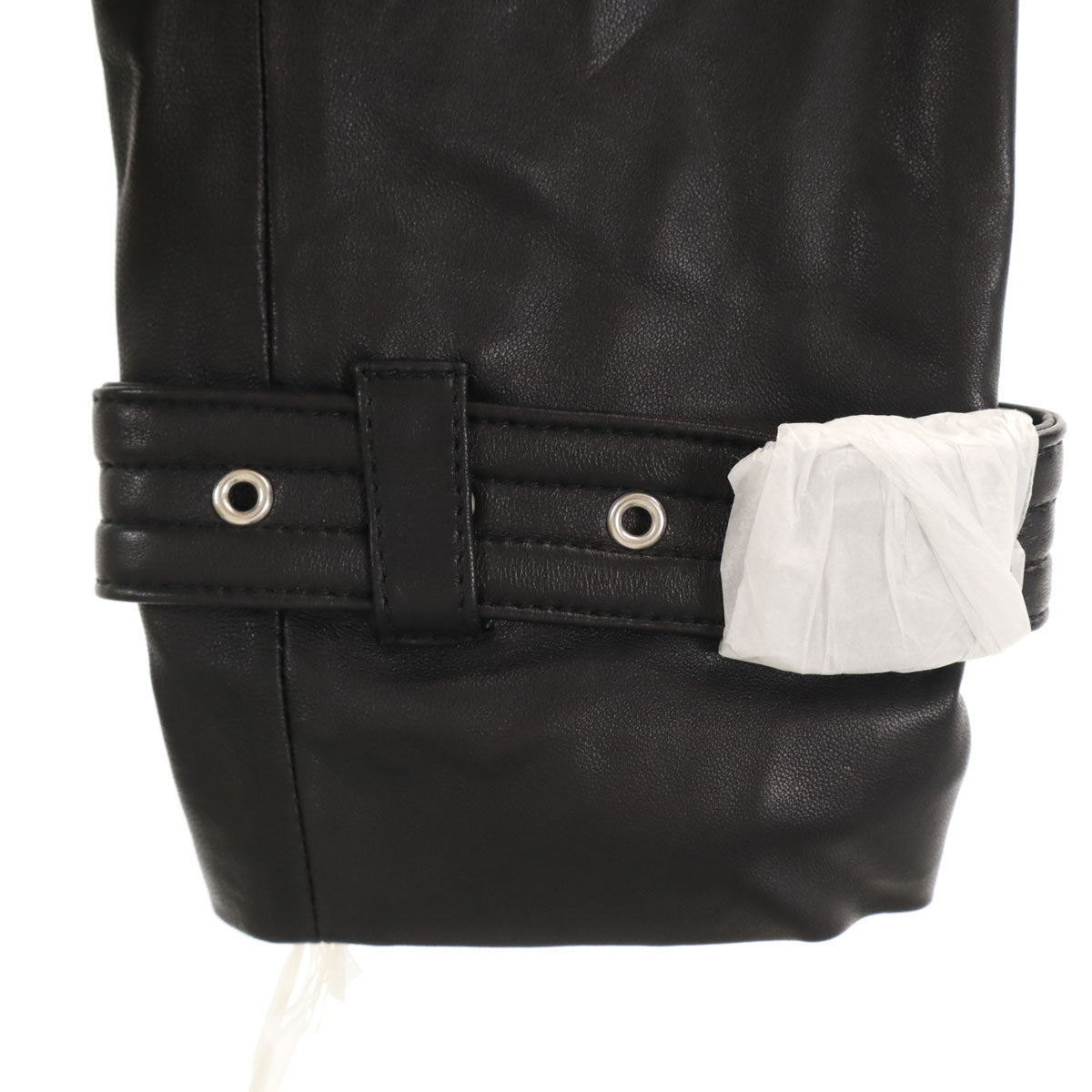 未使用 Diagram ダイアグラム レザー ライダースジャケット 36 ブラック系 レディース