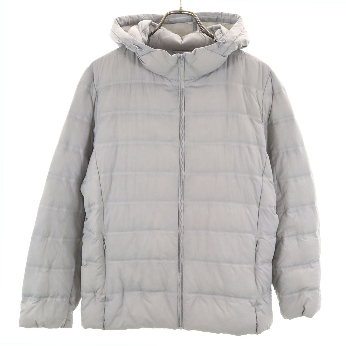 UNIQLO ユニクロ シームレス ライトダウンジャケット XL グレー系 レディース