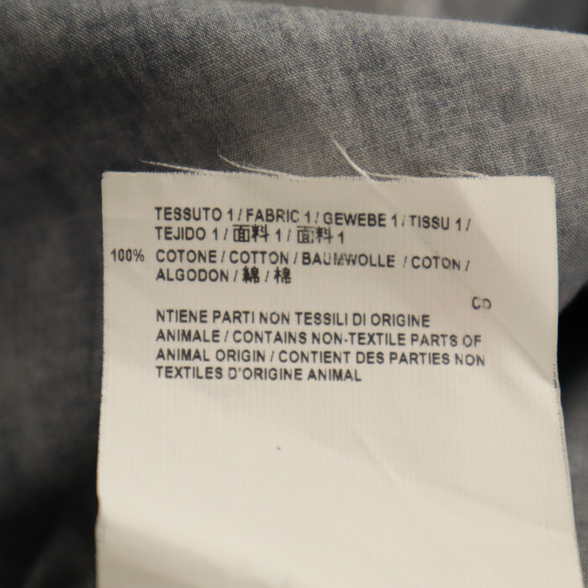 BALENCIAGA バレンシアガ イタリア製 タイダイ柄 長袖 シャツ 38 ネイビー メンズ