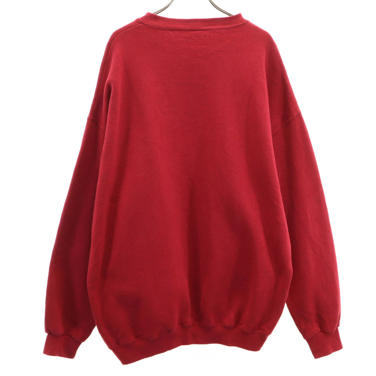 ANDHURST 90s USA製 オールド 長袖 スウェット トレーナー XL レッド 無地 メンズ