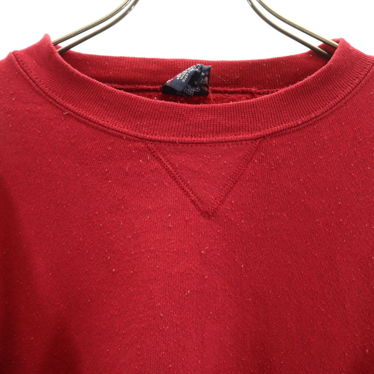 ANDHURST 90s USA製 オールド 長袖 スウェット トレーナー XL レッド 無地 メンズ