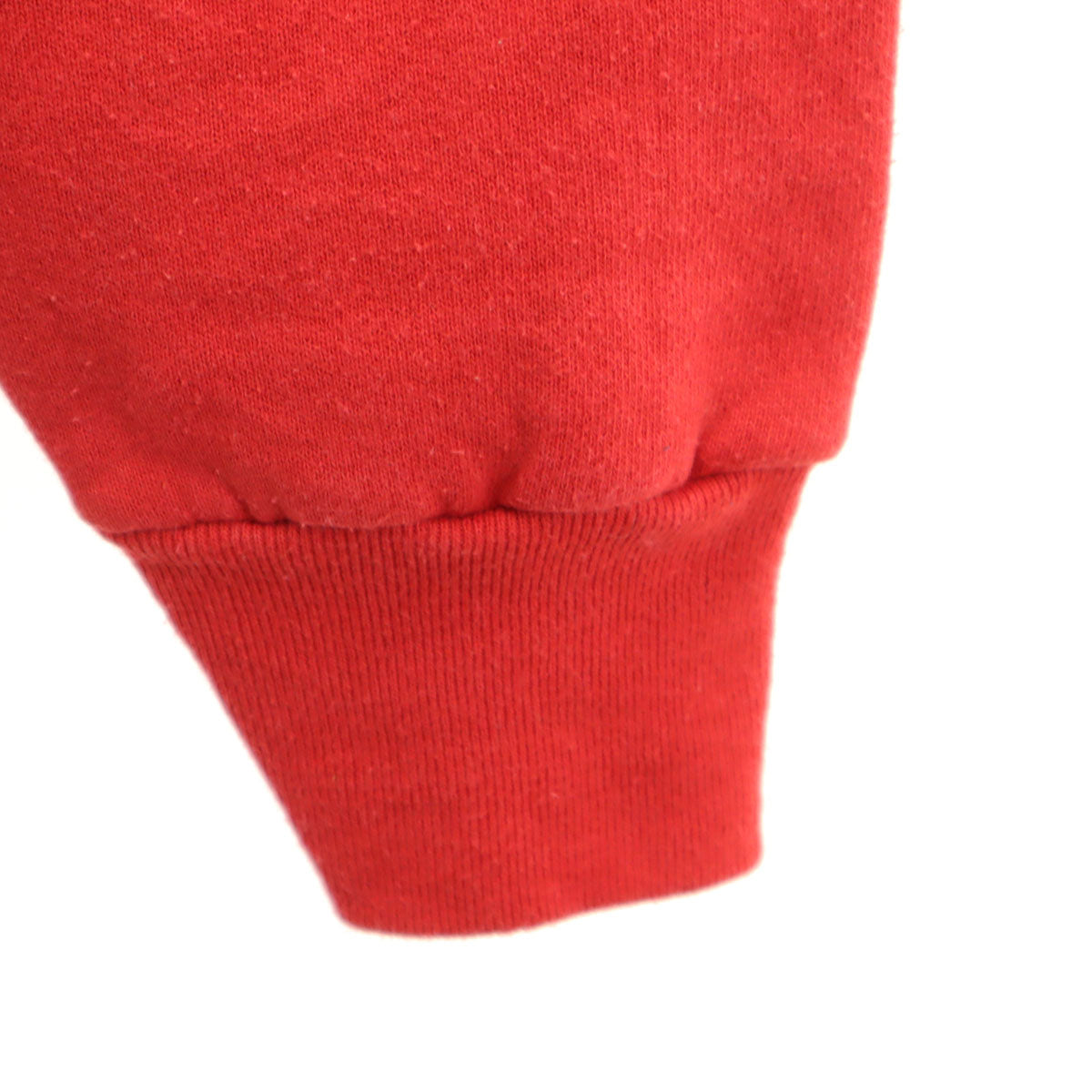 90s オールド 長袖 スウェット トレーナー レッド 無地 メンズ