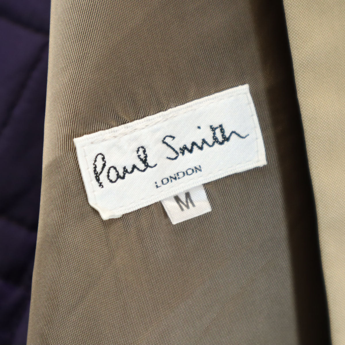 Paul Smith LONDON ポールスミスロンドン 日本製 ステンカラーコート M グレージュ ライナー付き メンズ