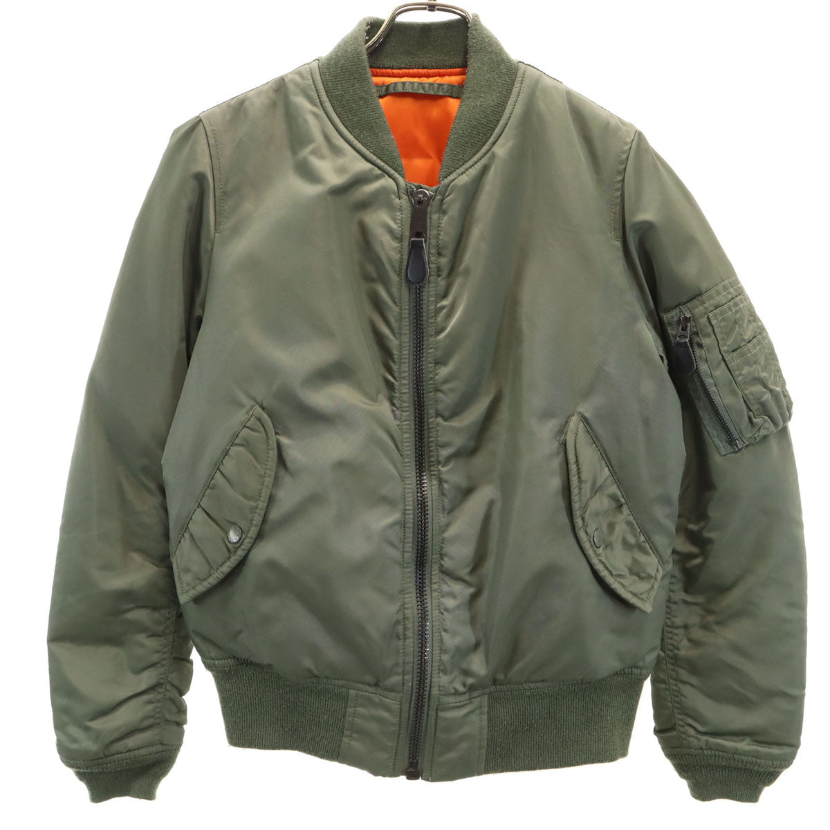 AVIREX アヴィレックス MOUSSY マウジー コラボ MA-1 フライトジャケット 2 オリーブ系 中綿 レディース