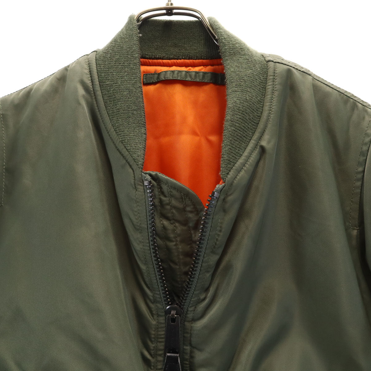 AVIREX アヴィレックス MOUSSY マウジー コラボ MA-1 フライトジャケット 2 オリーブ系 中綿 レディース