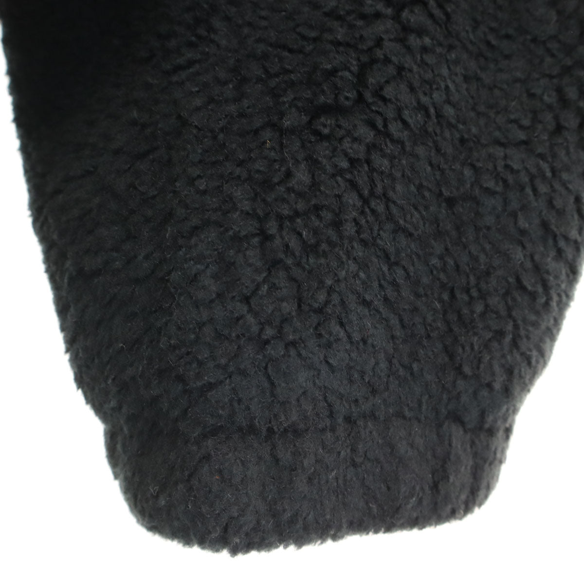 CELINE セリーヌ イタリア製 カモフラ柄切替 ハーフジップ バイマテリアル フリースジャケット 48 ブラック プルオーバー レディース