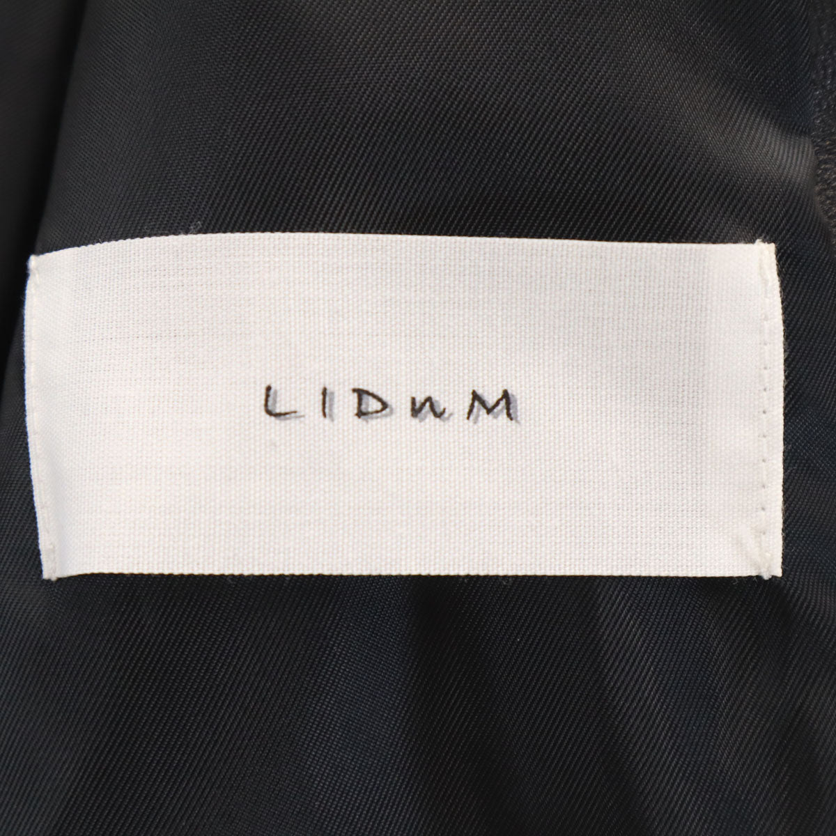 LIDNM リドム 日本製 レザージャケット M ブラック レディース