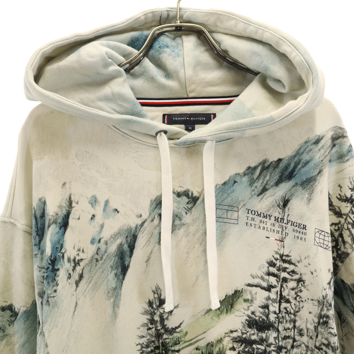 TOMMY HILFIGER トミーヒルフィガー 長袖 パーカー XL ベージュ系 メンズ