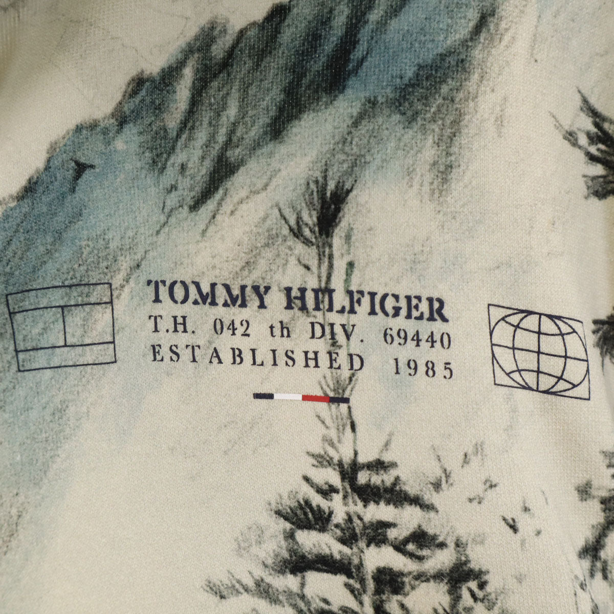 TOMMY HILFIGER トミーヒルフィガー 長袖 パーカー XL ベージュ系 メンズ