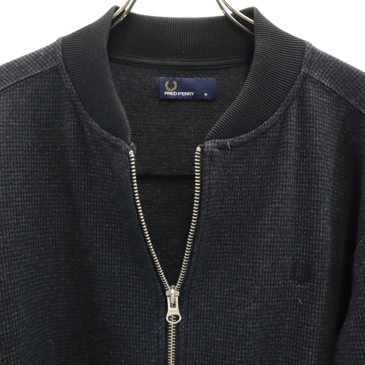 FRED PERRY フレッドペリー チェック柄 ブルゾン M グレー メンズ