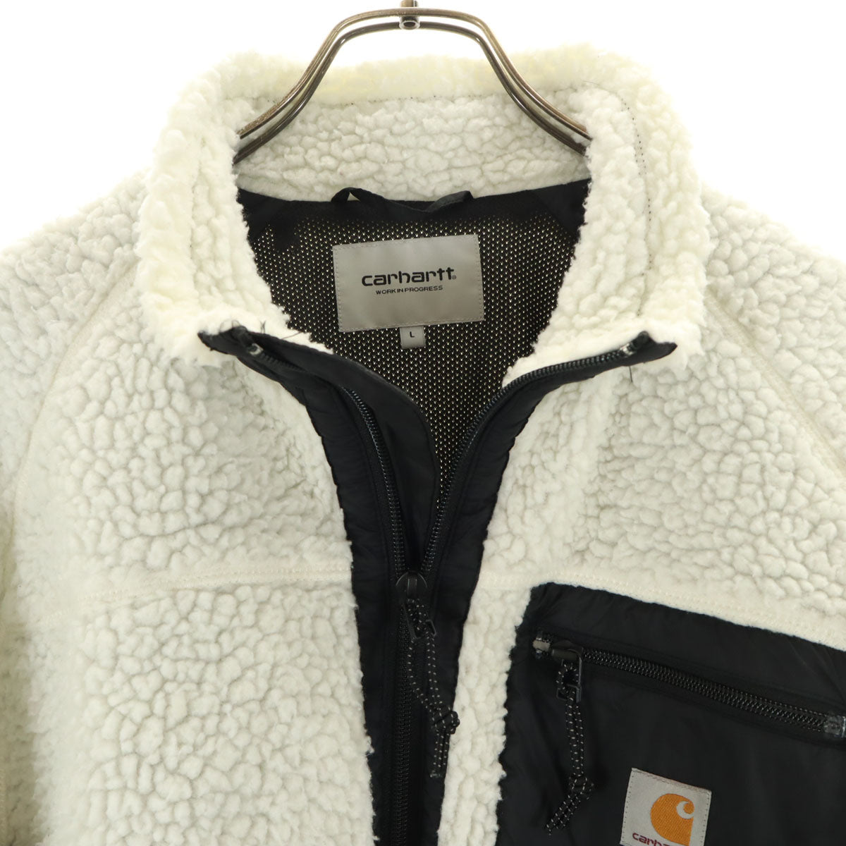 Carhartt カーハート EUモデル WIP ボア フリースジャケット L ホワイト メンズ