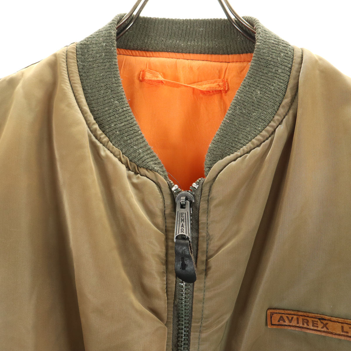 AVIREX アヴィレックス 90s USA製 MA-1 オールド フライトジャケット XL カーキ メンズ