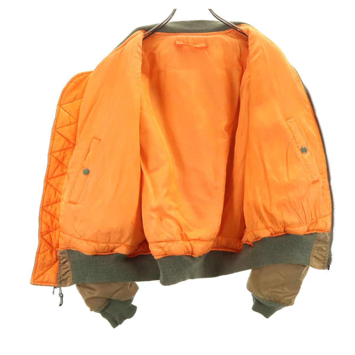 AVIREX アヴィレックス 90s USA製 MA-1 オールド フライトジャケット XL カーキ メンズ