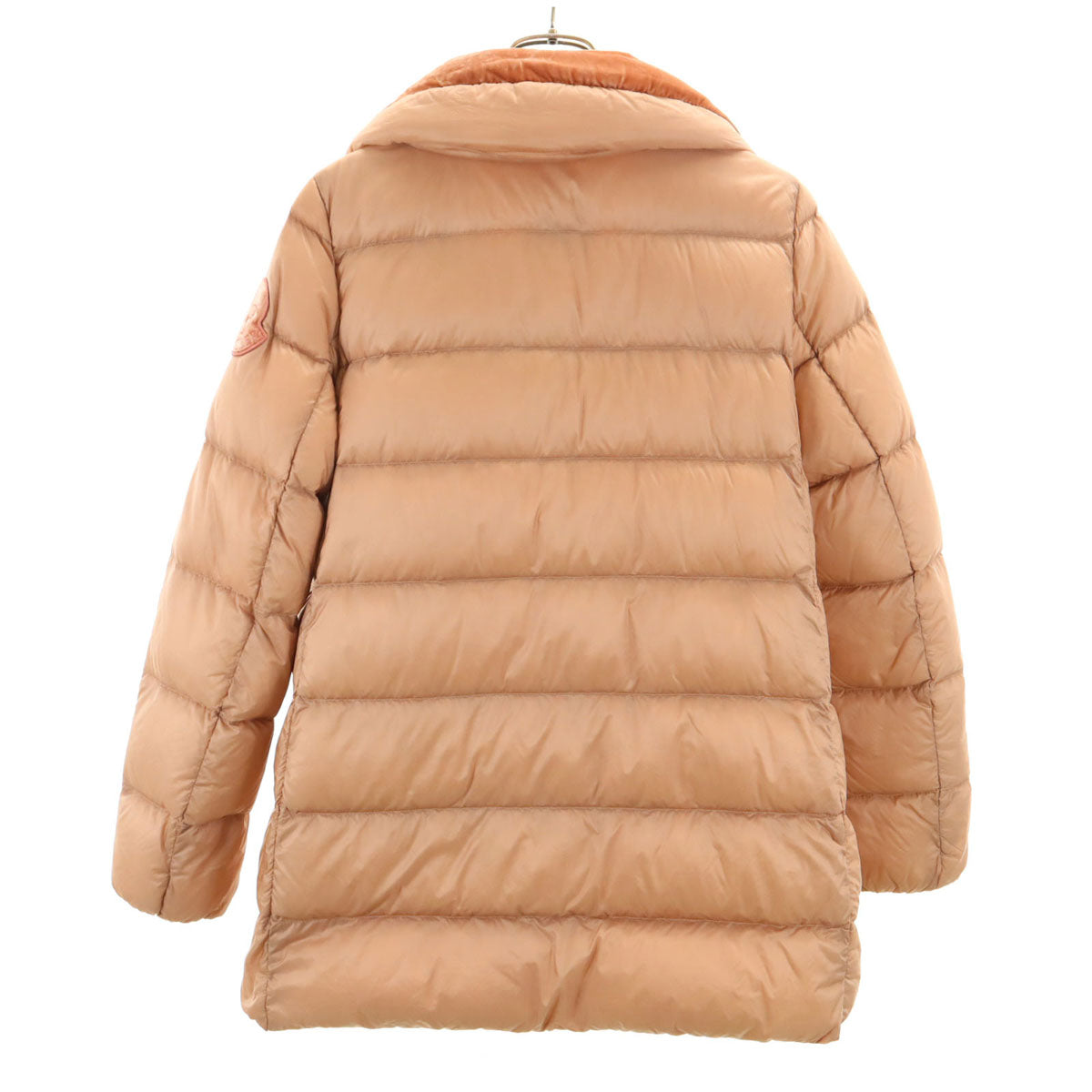 MONCLER モンクレール TORCON ベロア切替 ダウンジャケット 2 サーモンピンク レディース