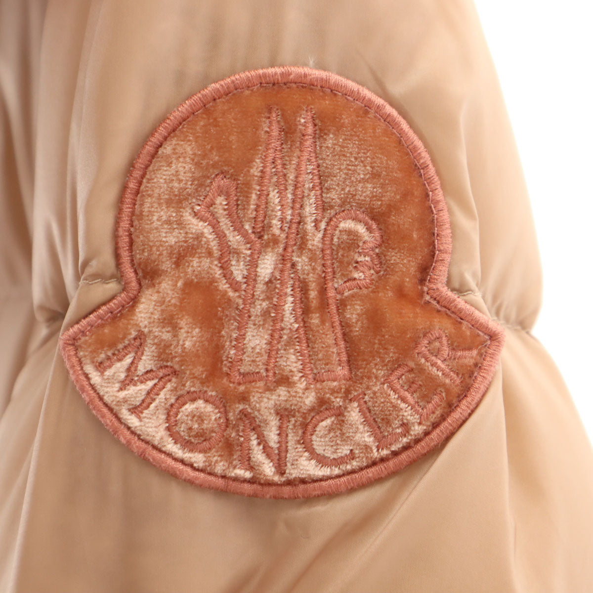 MONCLER モンクレール TORCON ベロア切替 ダウンジャケット 2 サーモンピンク レディース