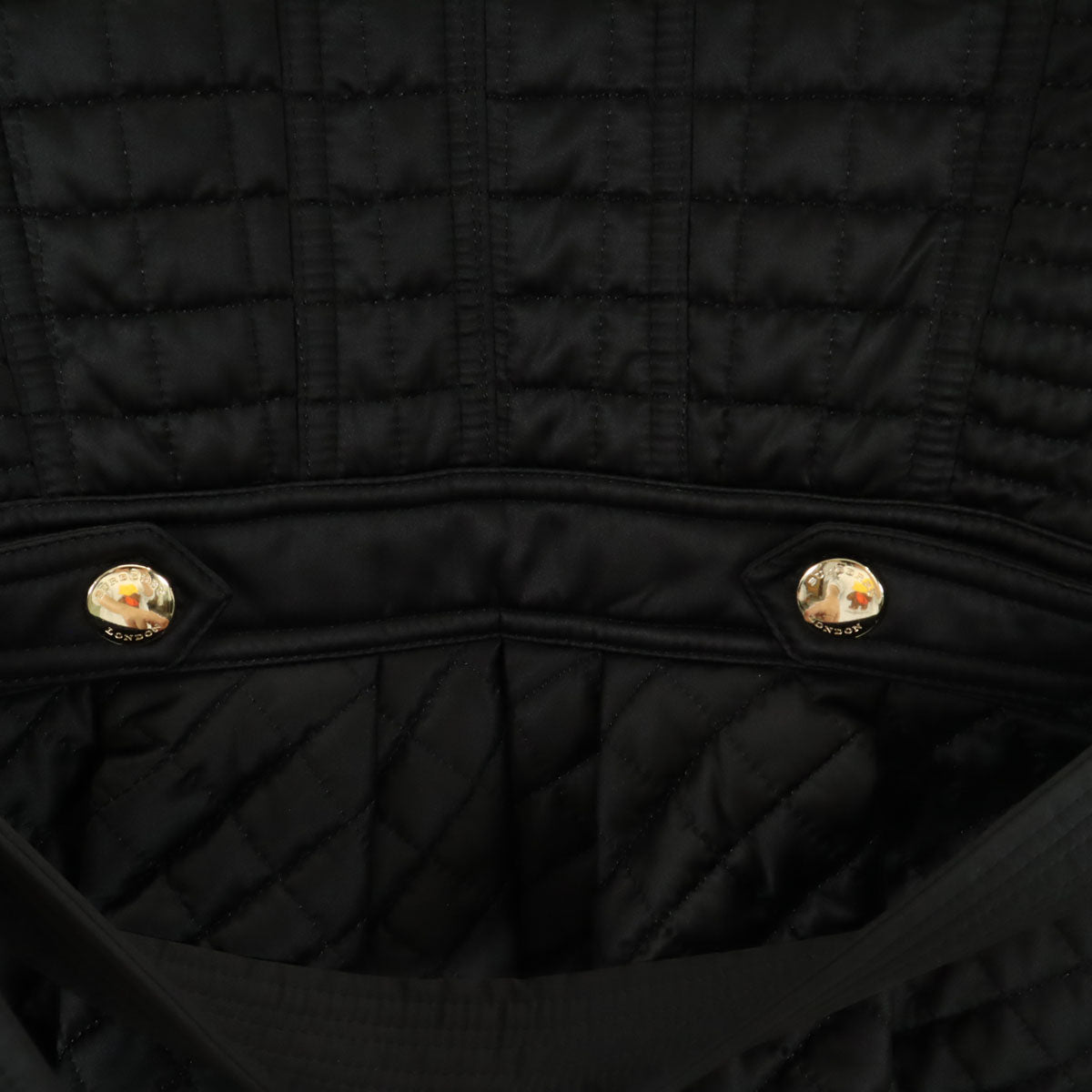 未使用 BURBERRY LONDON バーバリーロンドン キルティングジャケット 38 ブラック ベルト タグ付き レディース