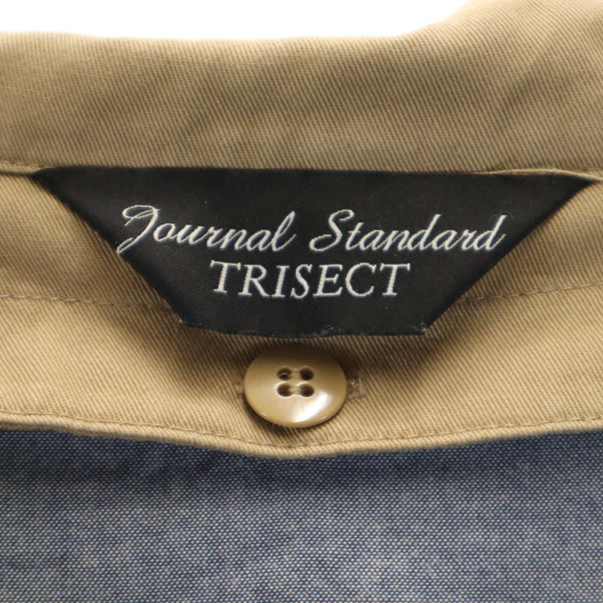 Journal Standard TRISECT ジャーナルスタンダード トライセクト ジャケット L ベージュ ライナー付き メンズ