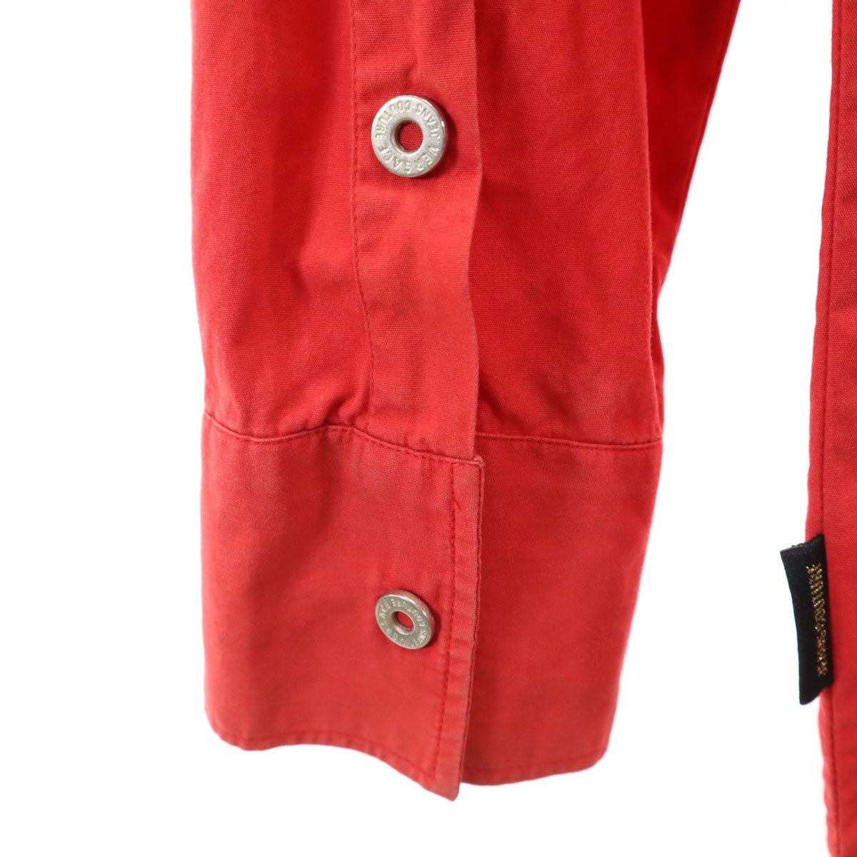 VERSACE JEANS COUTURE ヴェルサーチ ジーンズ クチュール 長袖 シャツ M レッド メンズ