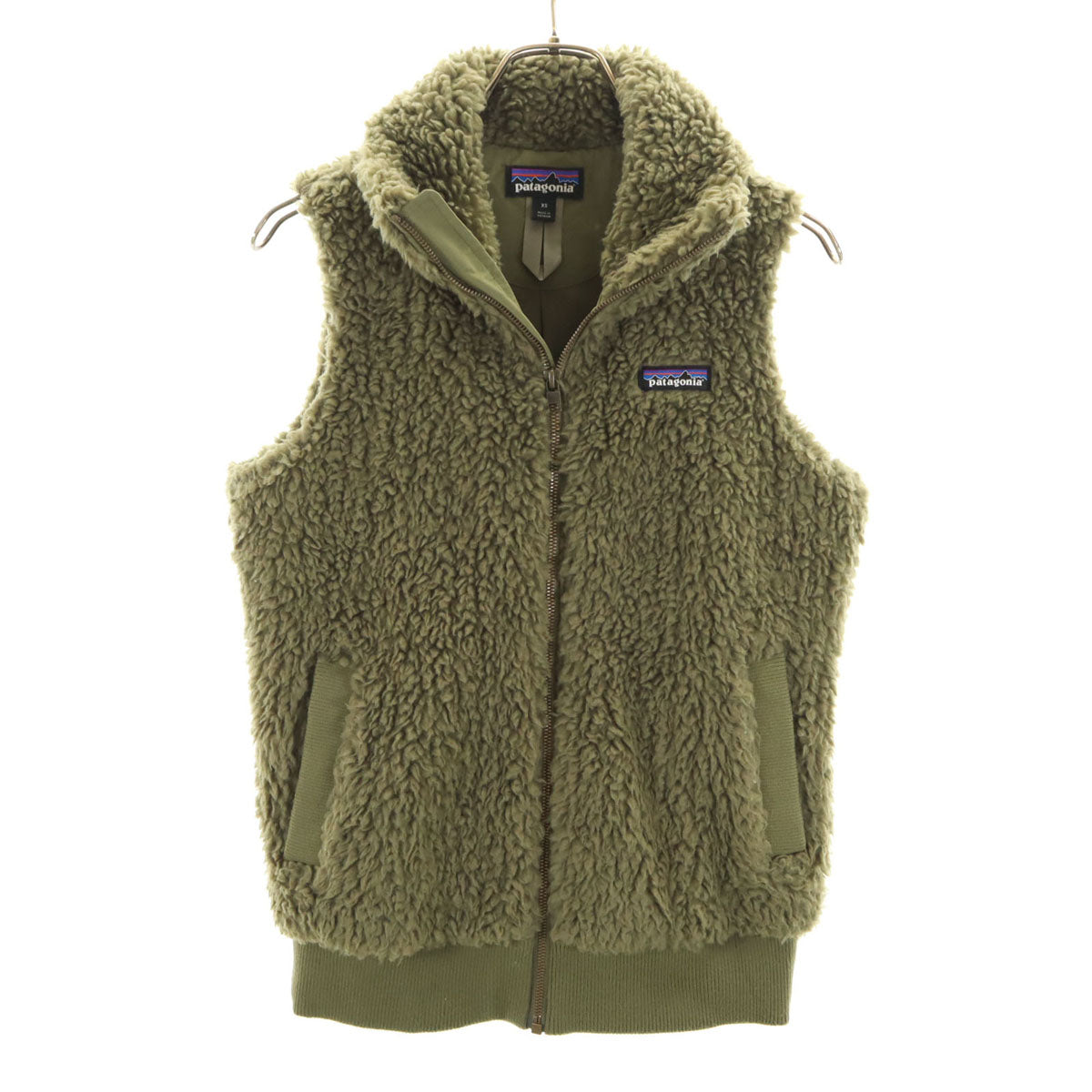 patagonia パタゴニア ダスティーメサ フリースジップ ベスト XS カーキ アウトドア 25120 レディース