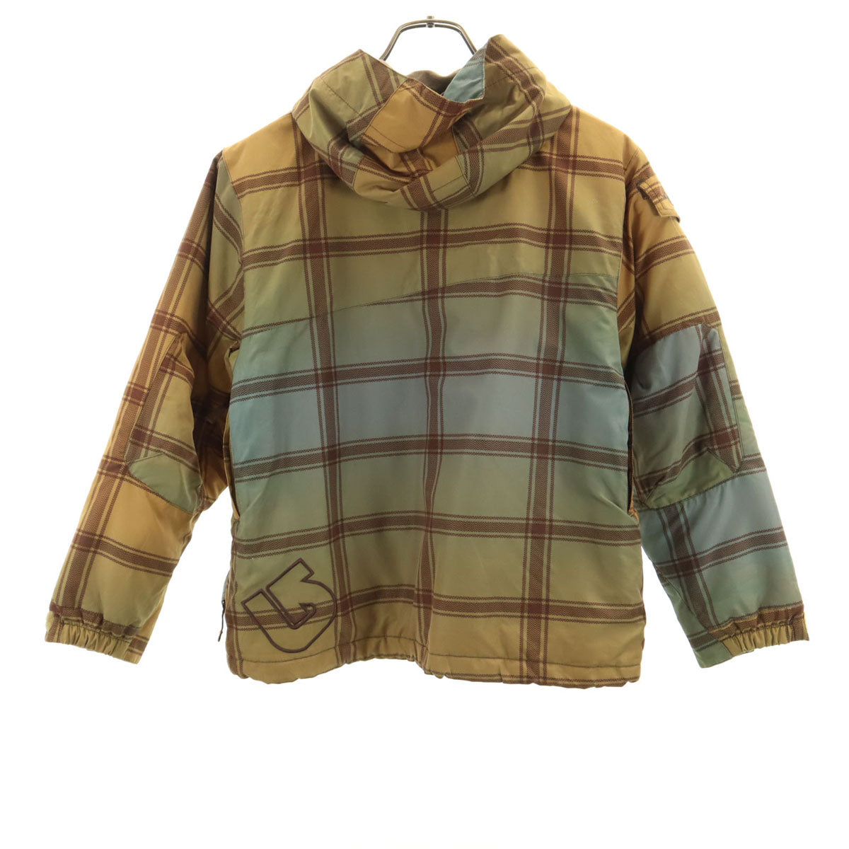 BURTON バートン チェック柄 スノーボード ジャケット M イエロー系 キッズ