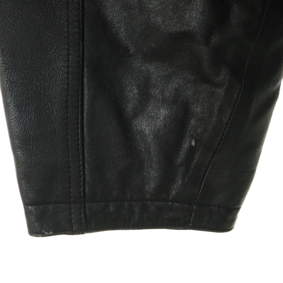 BRYANT&MAY ブライアントアンドメイ レザージャケット M ブラック 革ジャン ライナー付き メンズ