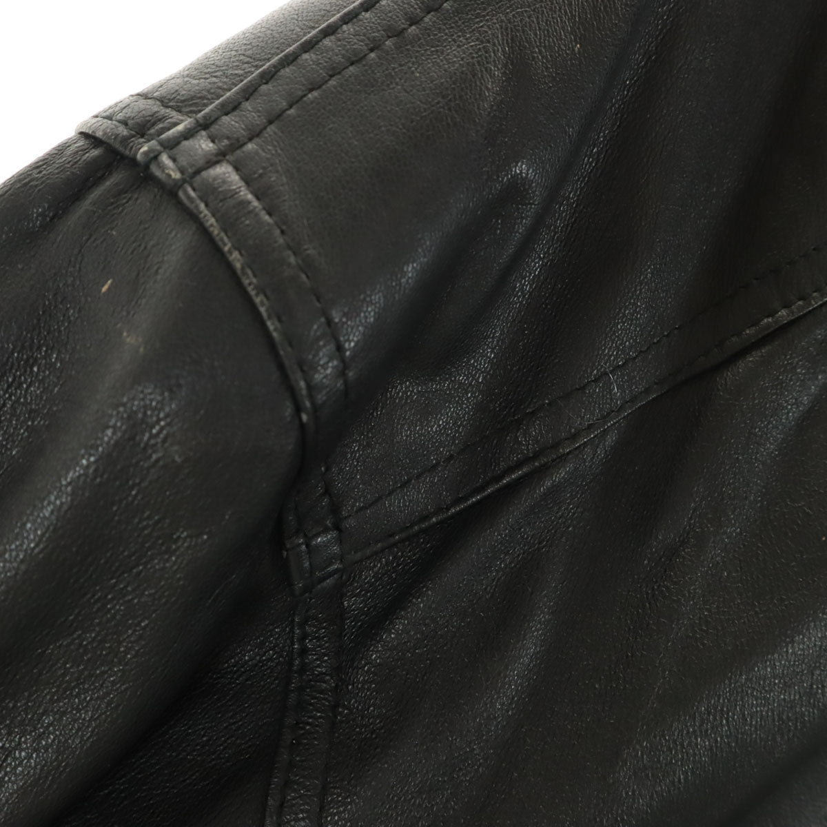 BRYANT&MAY ブライアントアンドメイ レザージャケット M ブラック 革ジャン ライナー付き メンズ