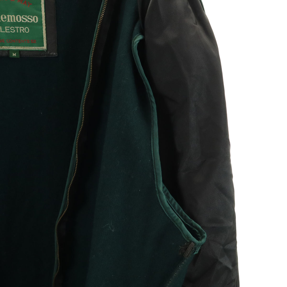 BRYANT&MAY ブライアントアンドメイ レザージャケット M ブラック 革ジャン ライナー付き メンズ