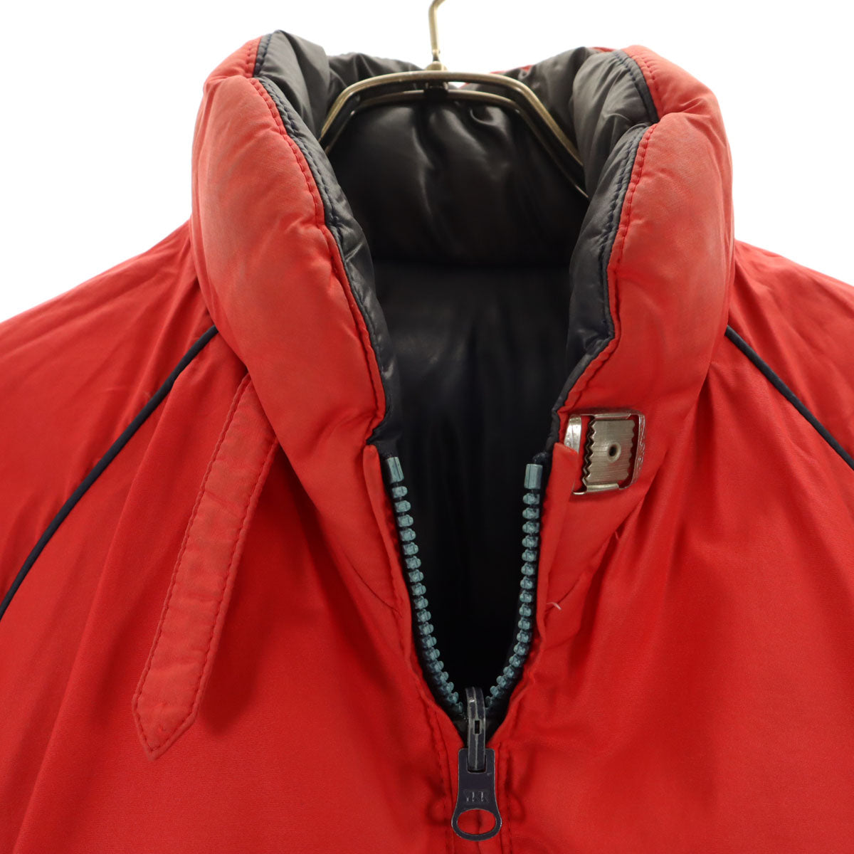 MONCLER モンクレール 80s ヴィンテージ アシックス ダウンジャケット L ネイビー リバーシブル レディース