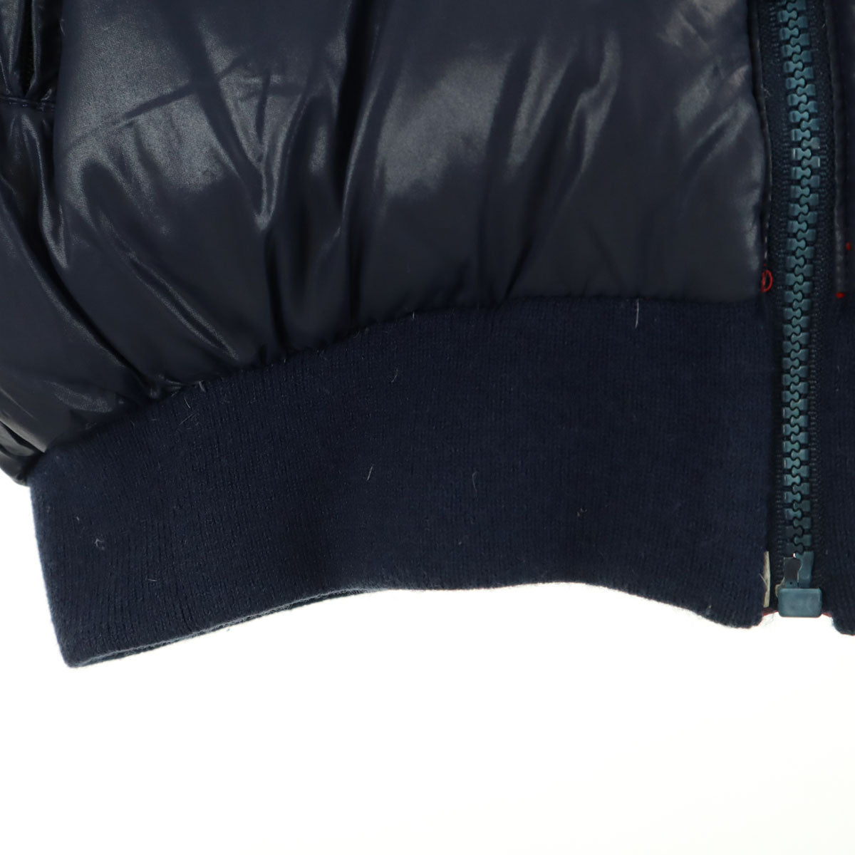 MONCLER モンクレール 80s ヴィンテージ アシックス ダウンジャケット L ネイビー リバーシブル レディース