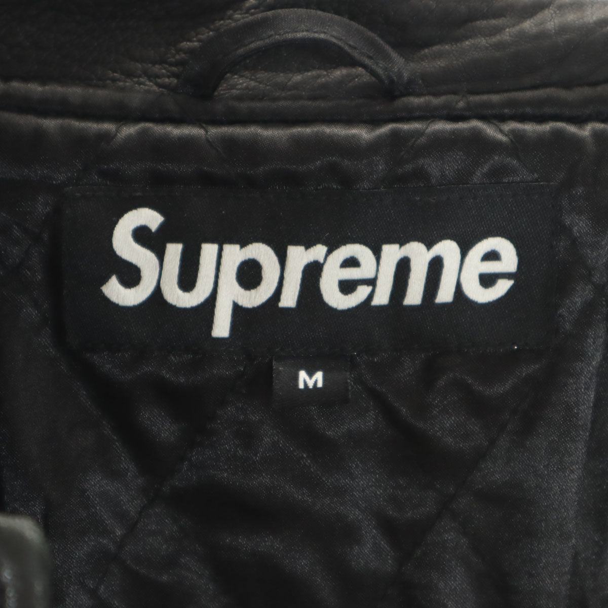 Supreme シュプリーム 21AW レザージャケット M ブラック メンズ